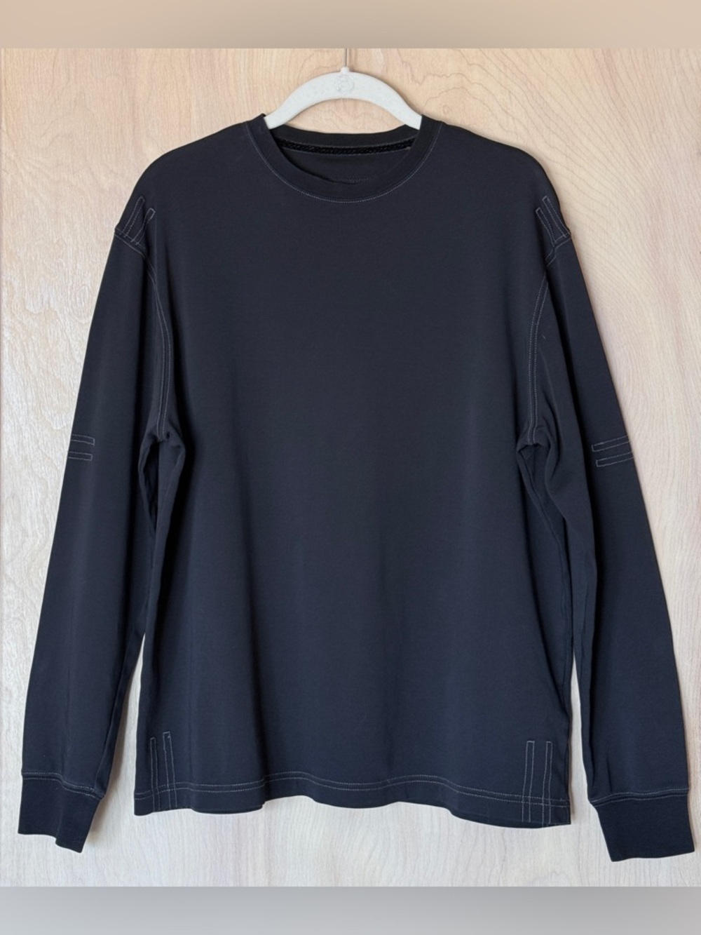 Bugatchi Pima Cotton Tees Lot of 2 Black Long Sleeve Crewneck Men’s Large